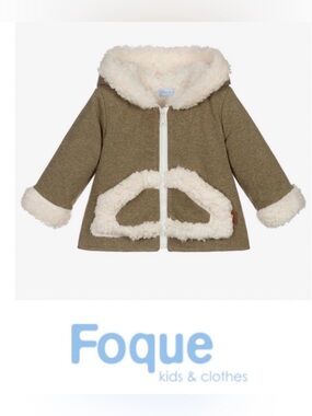 FOQUE 36 m / 3t KHAKI GREEN JERSEY HOODED COAT